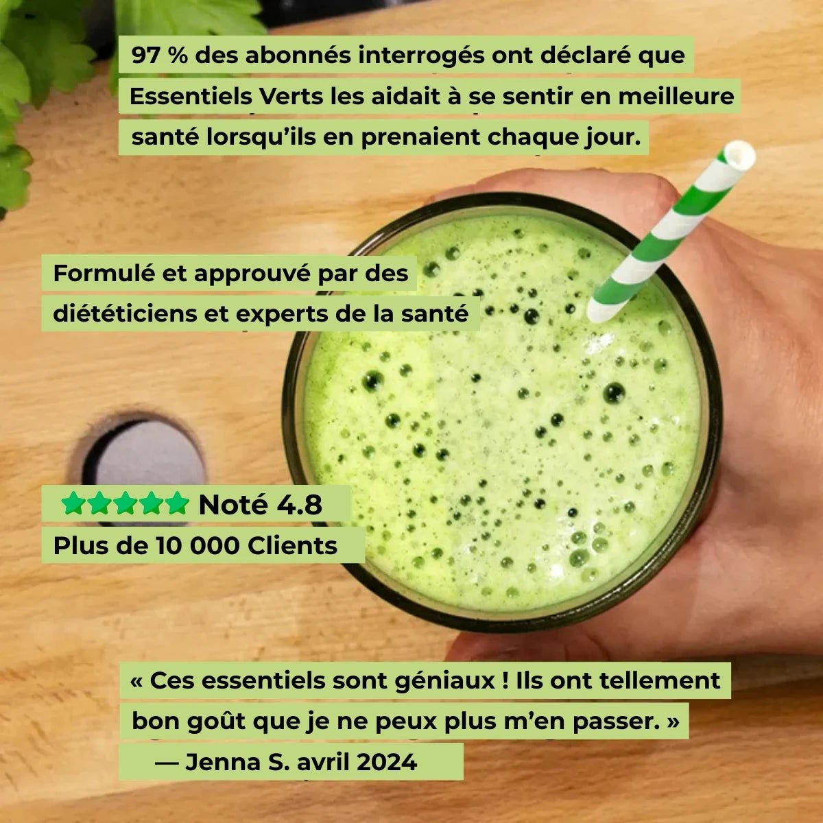 Les Essentiels Verts : poudre de légumes verts 100 % naturelle - Livaloa